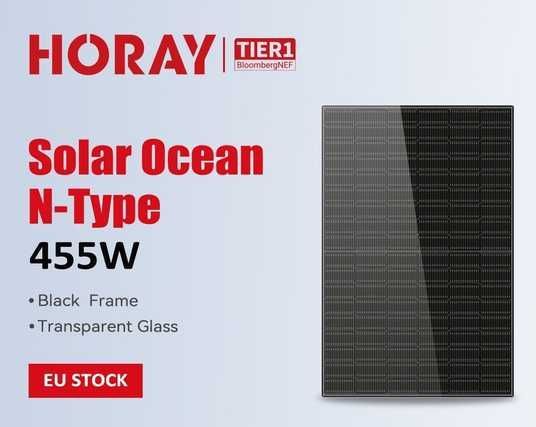 Купити Сонячна панель Horay HS455TC-MHC-D BLACK Bifacial N-TYPE